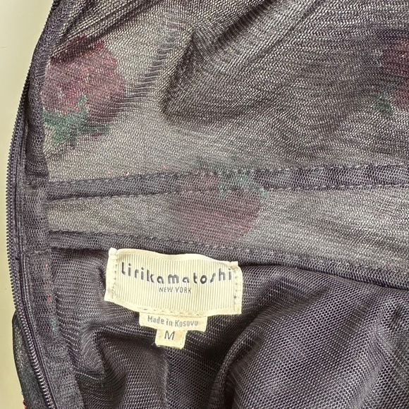 Lirika Matoshi Strawberry Dress Medium Black - Picture 12 of 12